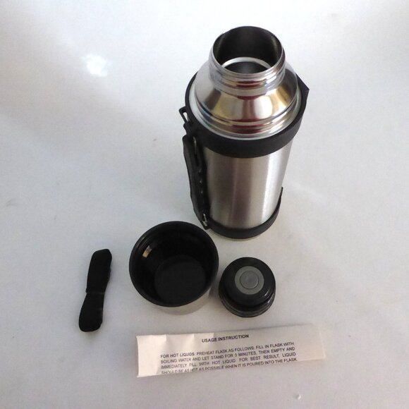 NEW STAINLESS STEEL THERMOS & TRAVEL MUG 5 PIECE SET CAMPING OUTDOOR - Picture 3 of 10